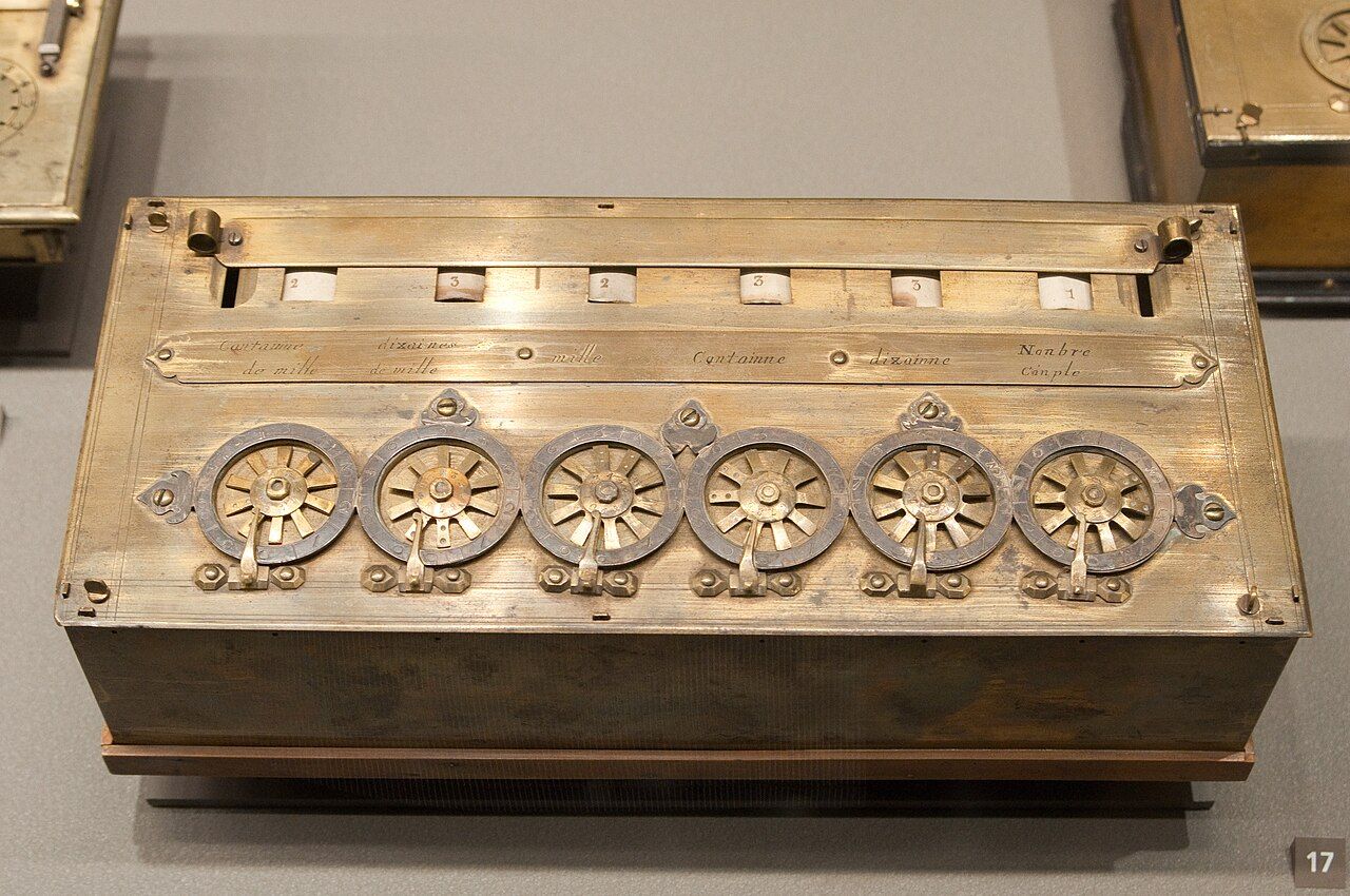 Pascal's calculating machine, the Pascaline